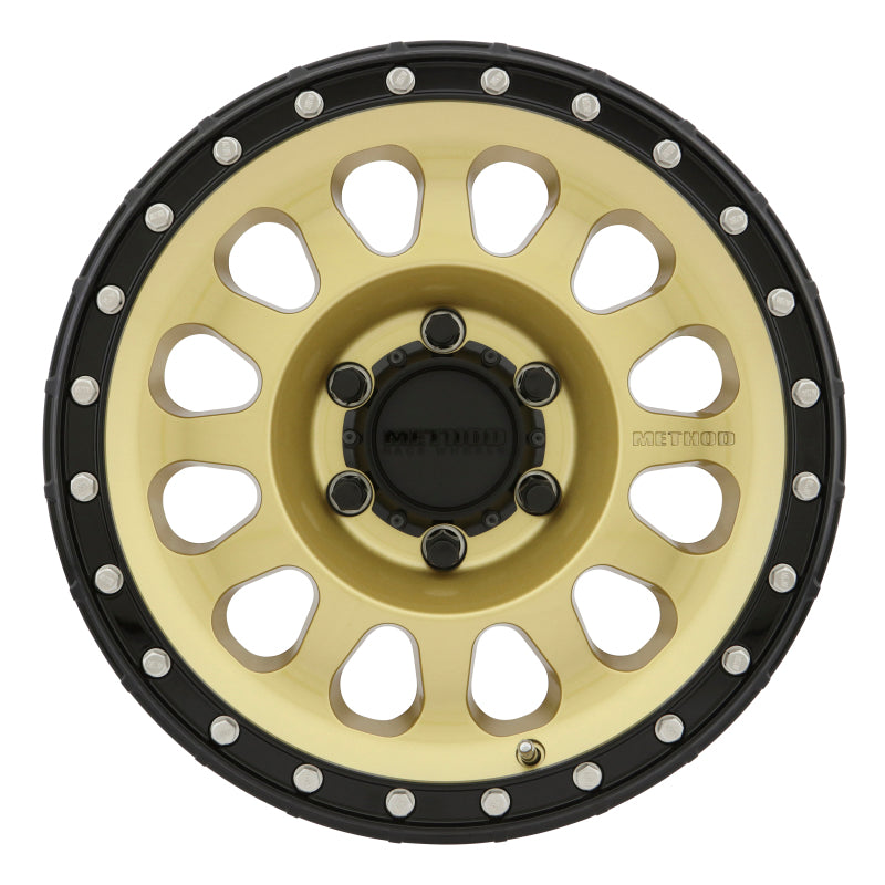 Method Wheels MR31578560100 Method MR315 17x8.5 0mm Offset 6x5.5 106.25mm CB Gold/Black Street Loc Wheel