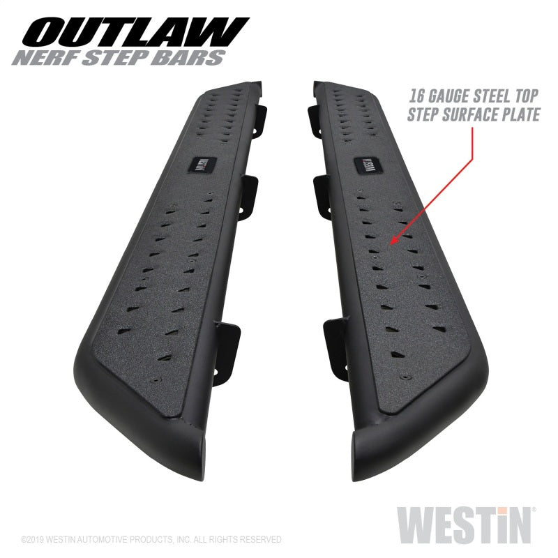 Westin 58-53565 09-18 Dodge RAM 1500 Crew Cab Outlaw Nerf Step Bars