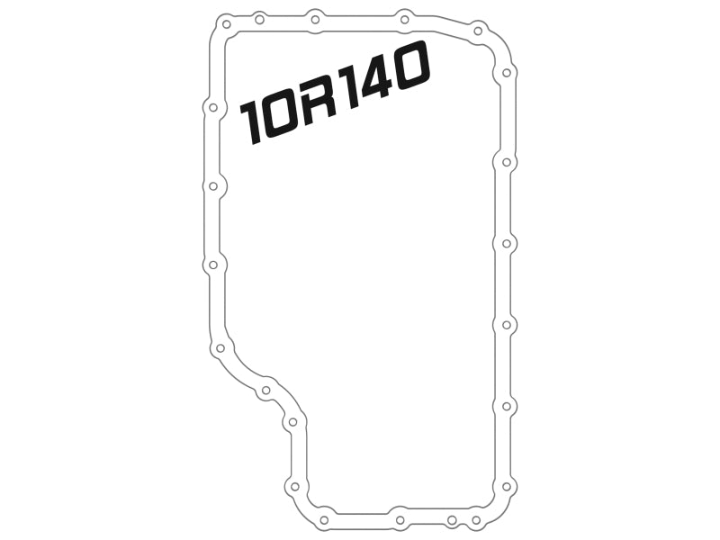 aFe 46-71220B 20-21 Ford Truck w/ 10R140 Transmission Pan Black POWER Street Series w/ Machined Fins