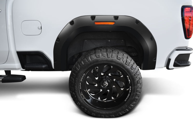 Bushwacker 40987-02 20-21 GMC Sierra 2500/2500HD/3500HD (Excl. Dually) Pocket Style 4pc Flares - Blk