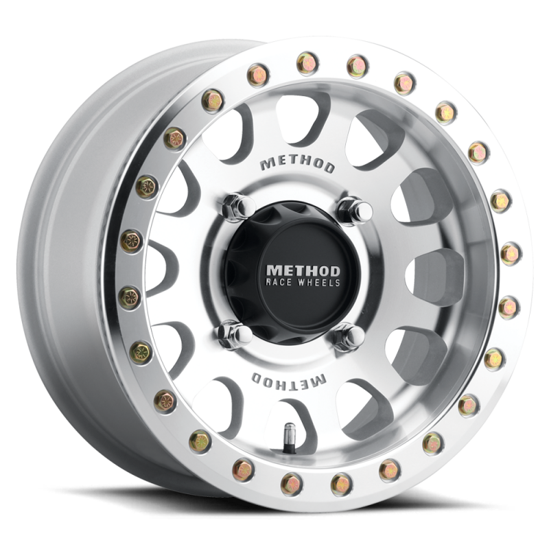 Method Wheels MR40157060352B Method MR401 UTV Beadlock 15x7 +38mm Offset 6 x 139.7 BP 81.80mm CB Raw Machined Wheel w/ BH-H24100