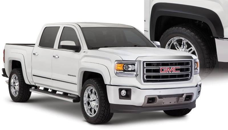Bushwacker 40961-02 14-15 GMC Sierra 1500 Extend-A-Fender Style Flares 4pc - Black