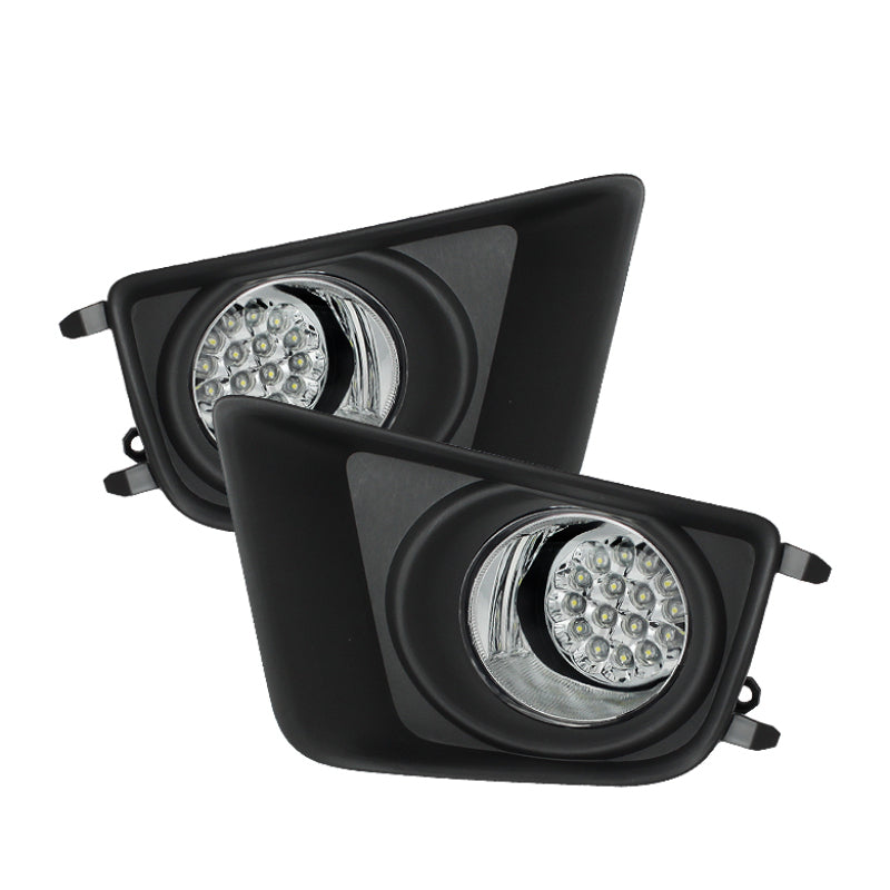 SPYDER 5075154 Spyder Toyota Tacoma 2012-2015 LED Fog Lights w/Switch Clear FL-LED-TTA2012-C