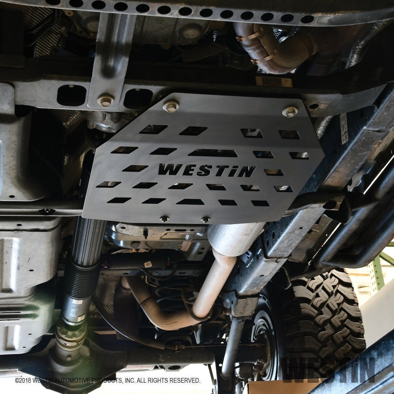 Westin 42-21085 /Snyper 18-21 Jeep Wrangler JL Transfer Case Skid Plate - Textured Black