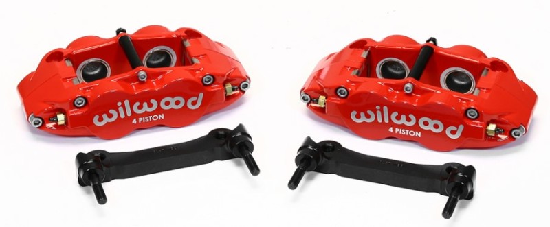 Wilwood 140-14026-R Narrow Superlite 4R Rear Caliper & Bracket Kit - Red 97-13 C5/C6 Corvette w/ OEM Rotors