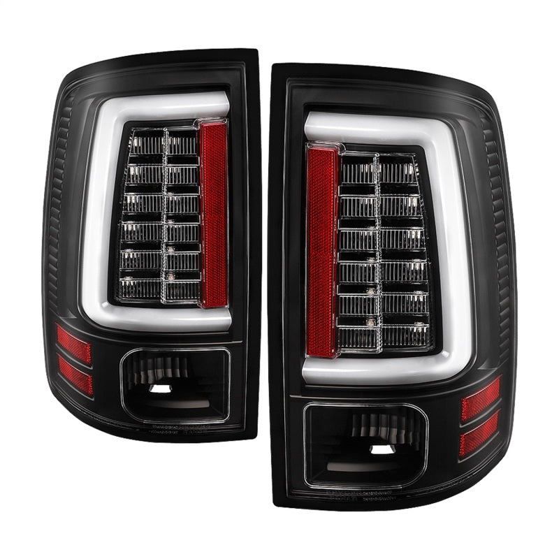 SPYDER 5085917 Spyder Dodge RAM 09-18 LED Tail Lights - All Black ALT-YD-DRAM09V2-LED-BKV2 (Incandescent Only)