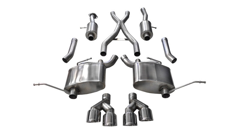 CORSA Performance 14992 Corsa 2014-2021 Jeep Grand Cherokee Summit Edition Polished 2.5in Dual Rear Exit Cat-Back Exhaust