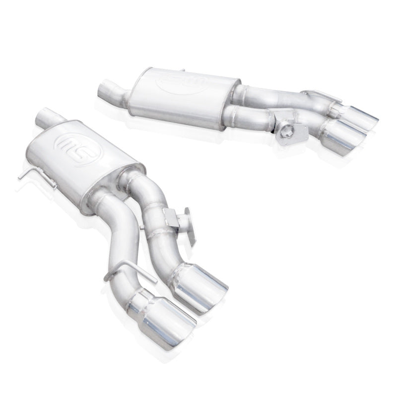 Stainless Works CTSV16MKS-PC 2016-18 Cadillac CTS-V Sedan Axleback System Dual-Mode Turbo Mufflers 4in Tips