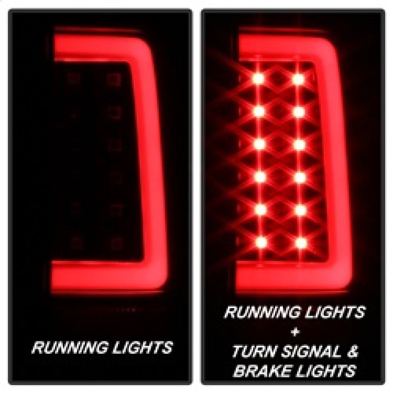 SPYDER 5084088 Spyder 07-13 Silverado (Will Not Work w/2010 921 Bulb) V3 LED Tail Lghts Blk ALT-YD-CS07V3-LBLED-BK