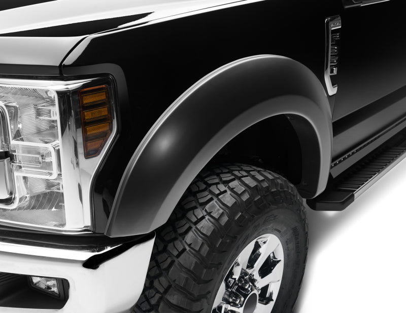 Bushwacker 20087-02 17-18 Ford F-250 Super Duty Extend-A-Fender Style Flares 2pc - Black