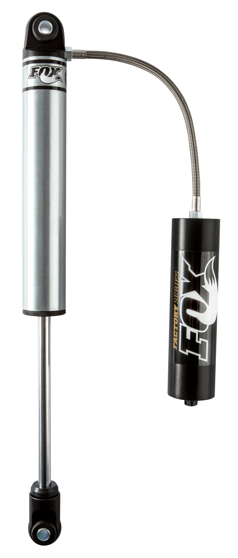 FOX 980-24-032 Fox 2.0 Factory Series 10in Smooth Bdy Remote Res. Shock w/Hrglss Eyelet/Cap 5/8in Shft (30/75)- Blk