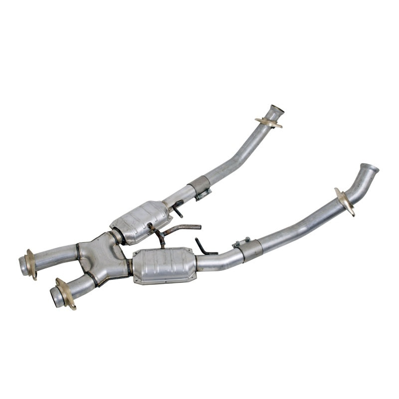 BBK 1663 94-95 Mustang 5.0 High Flow X Pipe With Catalytic Converters - 2-1/2