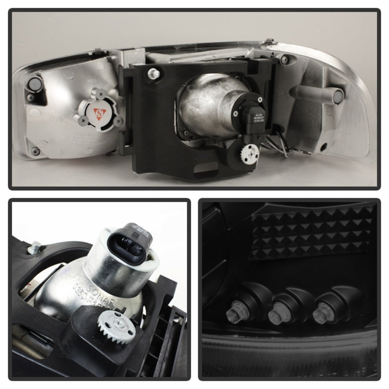 SPYDER 5078292 Spyder GMC Sierra 1500/2500 99-06 Projector Headlights LED Halo LED Blk Smke PRO-YD-CDE00-HL-BSM