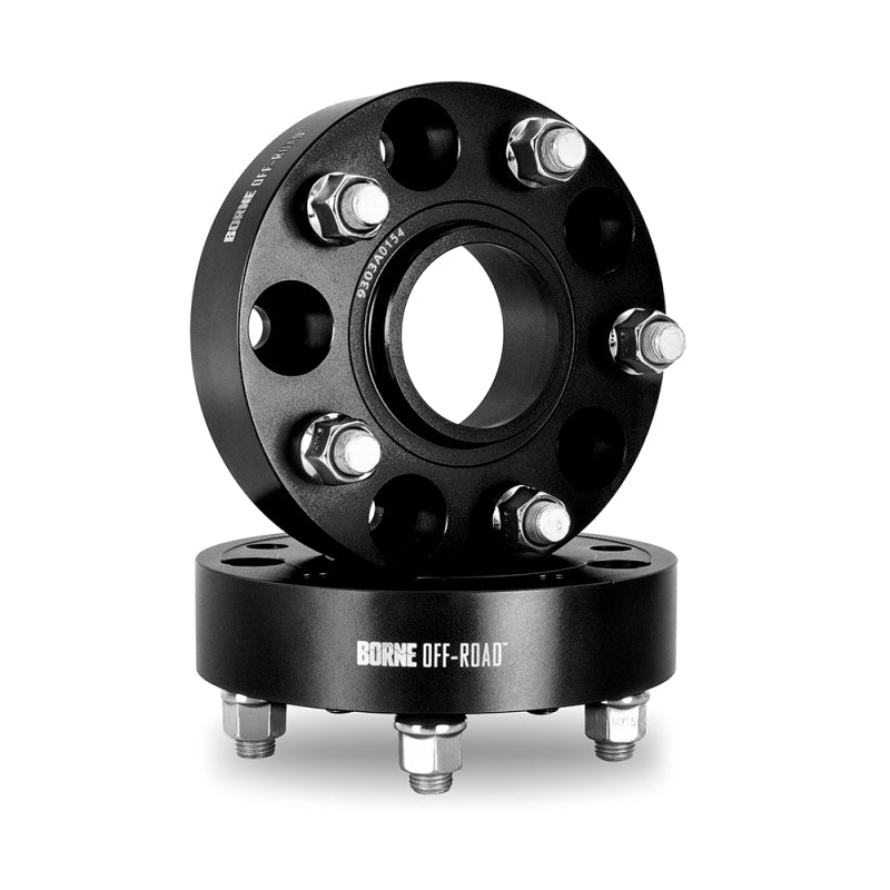 Mishimoto BNWS-003-450BK Borne Off-Road Wheel Spacers - 5x127 - 71.6 - 45mm - M14 - Black