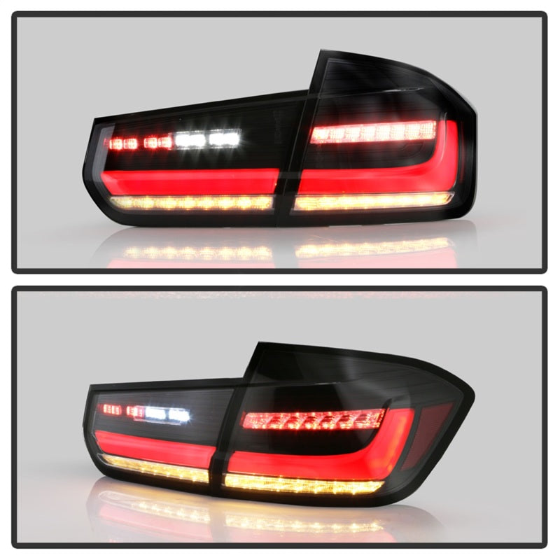 SPYDER 5088307 Spyder BMW 3 Series F30 2012-2018 Full LED Tail Lights (ALT-YD-BMWF3012-SEQ-BK) - Black
