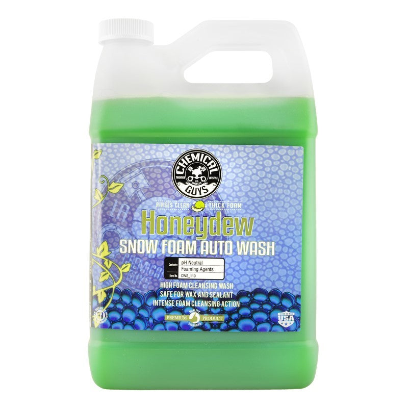 Chemical Guys CWS_110 Honeydew Snow Foam Auto Wash Cleansing Shampoo - 1 Gallon