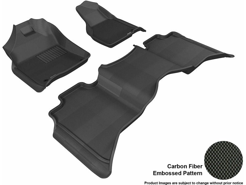 3D MAXpider L1DG02001509 2012-2020 Dodge RAM 1500/2500/3500 Crew Cab Kagu 1st & 2nd Row Floormats - Black