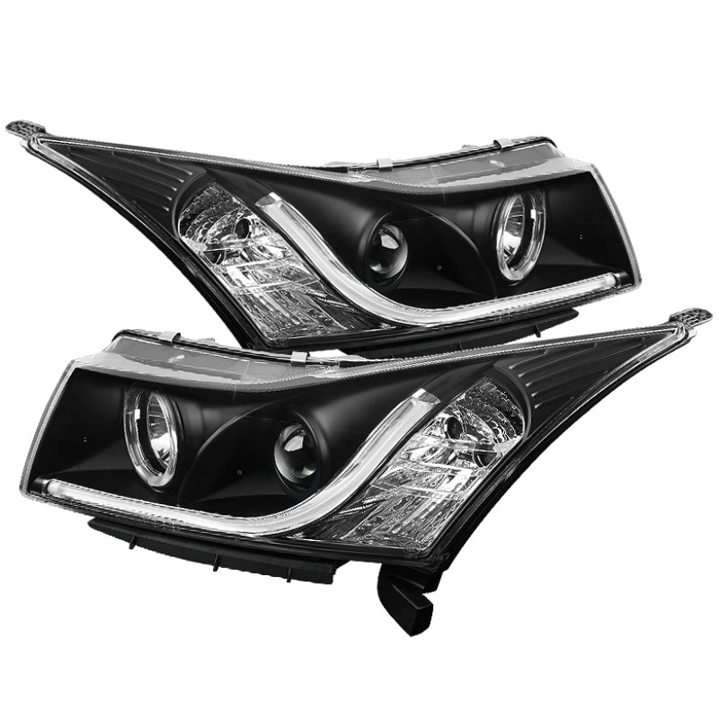 SPYDER 5074164 Spyder Chevy Cruze 11-14 Projector Headlights Light Tube DRL Blk PRO-YD-CCRZ11-LTDRL-BK