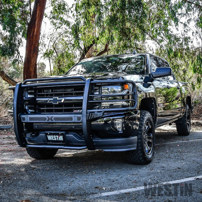Westin 40-33875 16-18 Chevy Silverado 1500 Sportsman X Grille Guard - Textured Black