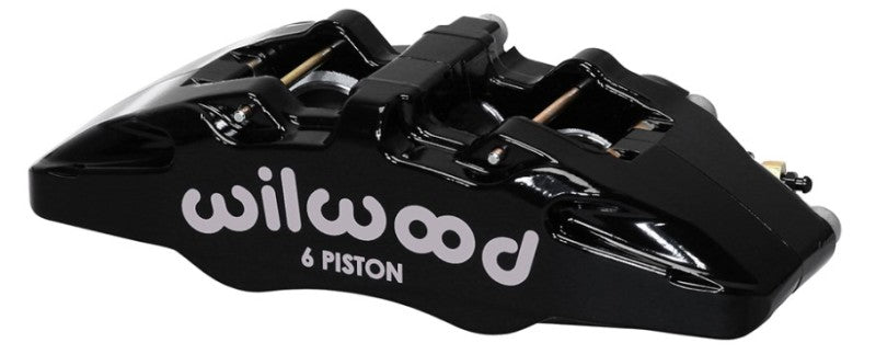 Wilwood 120-13430-BK Caliper-Forged Dynapro 6 5.25in Mount-R/H 1.62/1.38in/1.38in Pistons .38in Disc