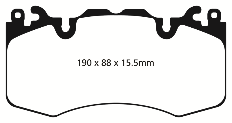 EBC DP42064R 13+ Land Rover Range Rover 3.0 Supercharged Yellowstuff Front Brake Pads