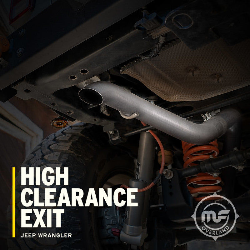 Magnaflow 19539 MagnaFlow 12-18 Jeep Wrangler 2.5in Overland Series Cat-Back Exhaust
