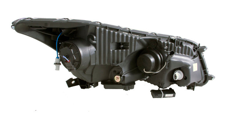 ANZO 121483 2008-2012 Honda Accord Projector Headlights w/ U-Bar Black