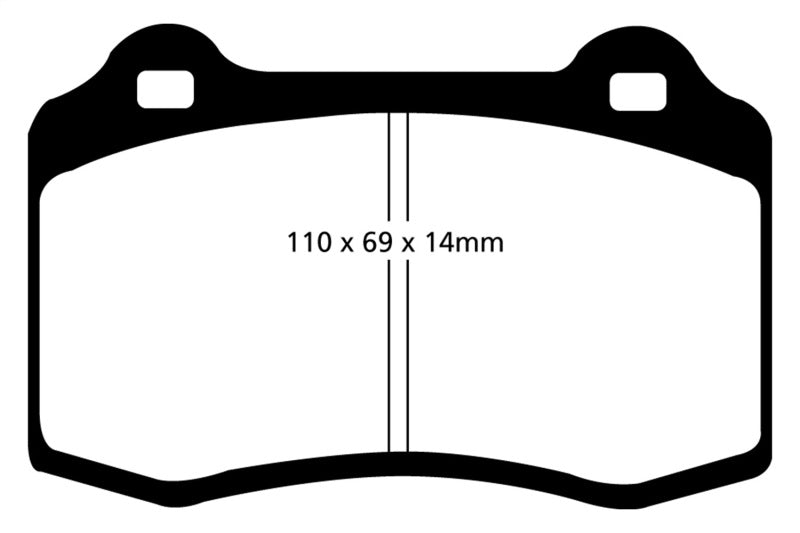 EBC DP51140NDX 96-00 Lotus Esprit Turbo 2.0 Turbo GT3 Bluestuff Front Brake Pads