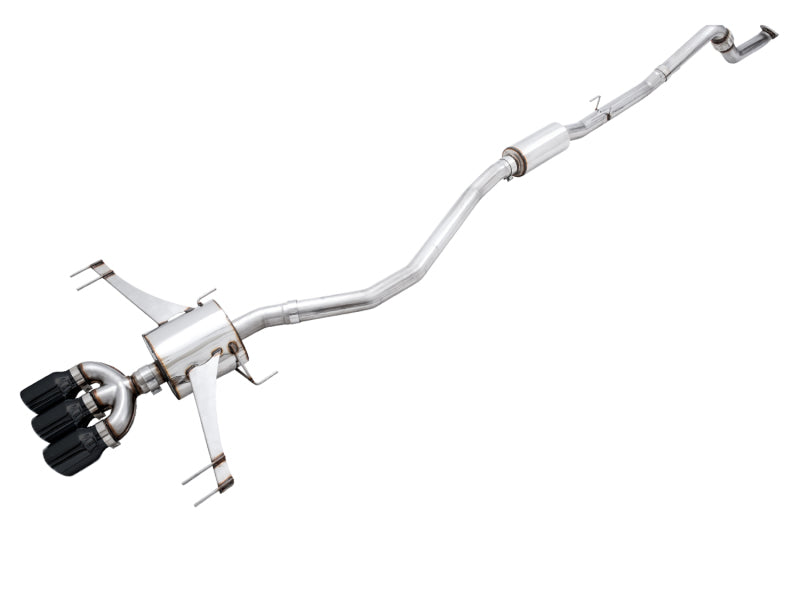 AWE Tuning 3015-53006 2017+ Honda Civic Type R Touring Edition Exhaust w/Front Pipe & Triple Diamond Black Tips