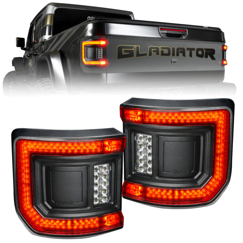 ORACLE Lighting 5882-504-T Oracle 2020+ Jeep Gladiator JT Flush Mount LED Tail Lights - Tinted Lens SEE WARRANTY