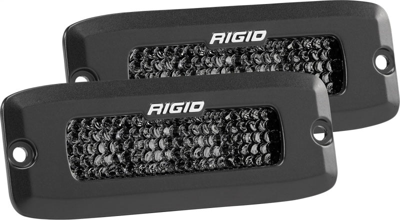 Rigid Industries 925513BLK SR-Q Series PRO Midnight Edition - Spot - Diffused - Pair
