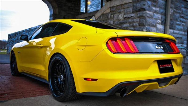 CORSA Performance 14327 Corsa 2015-2024 Ford Mustang GT 5.0 3in Double X Pipe Will Fit Factory Exhaust