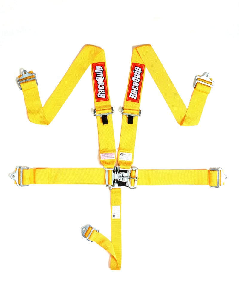 Racequip 711031 RaceQuip Yellow L & L 5pt Seat Belt