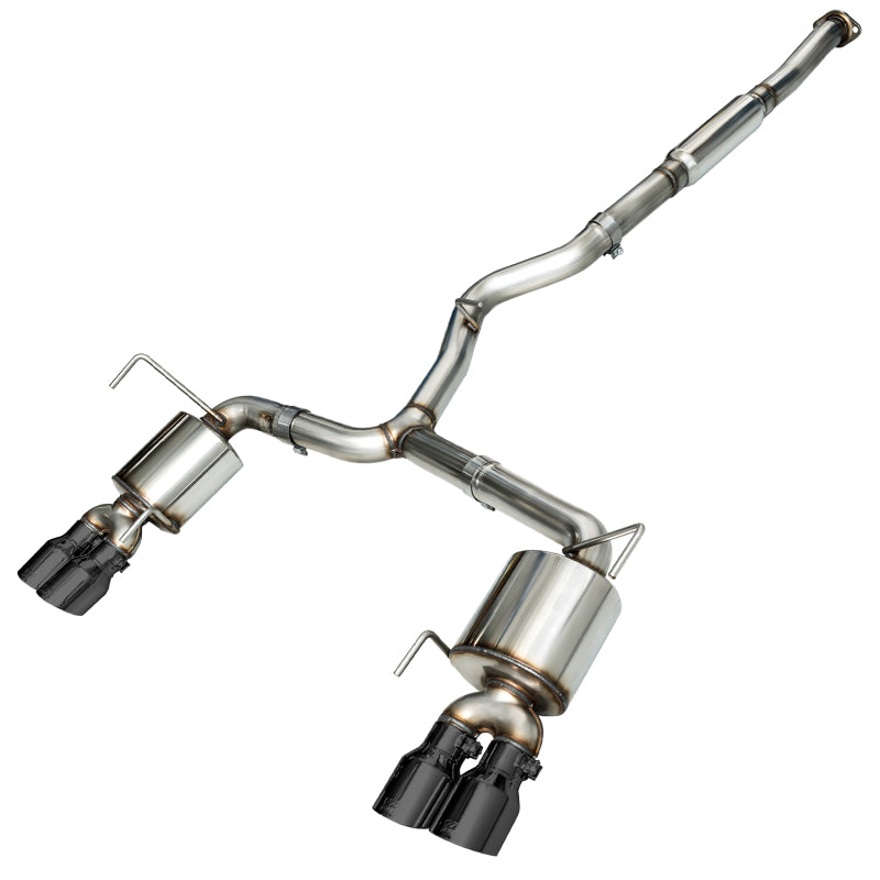 AWE Tuning 3015-43102 2015+ Subaru WRX VA Sedan Touring Edition Exhaust - Diamond Black Tips (102mm)