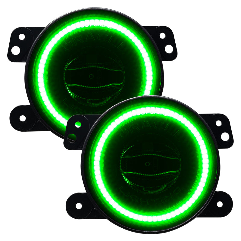 ORACLE Lighting 5846-332 Oracle Jeep Wrangler JK/JL/JT High Performance W LED Fog Lights - ColorSHIFT - Dynamic SEE WARRANTY