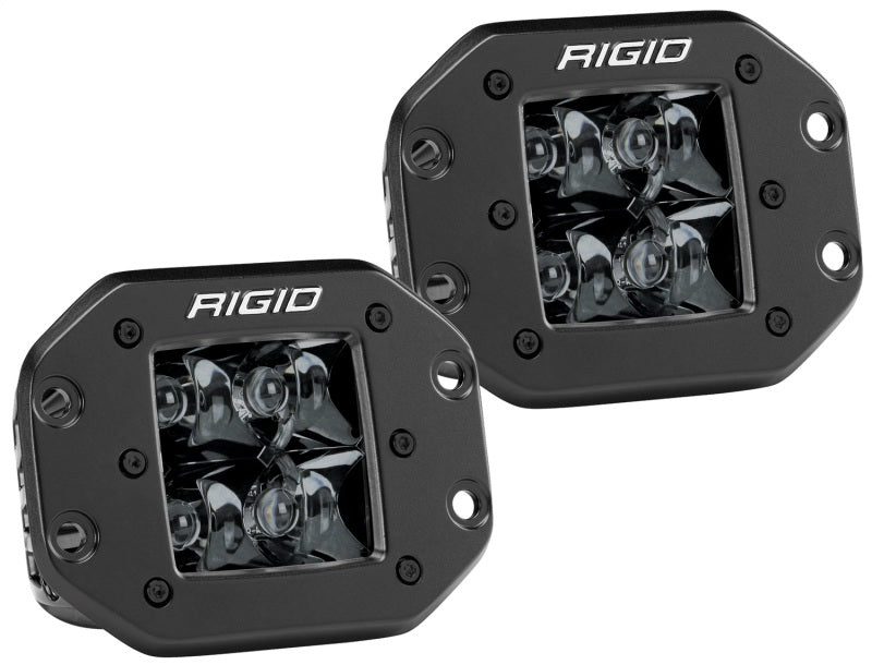 Rigid Industries 212213BLK D2 - Midnight Edition Flush Mount Spot Lights