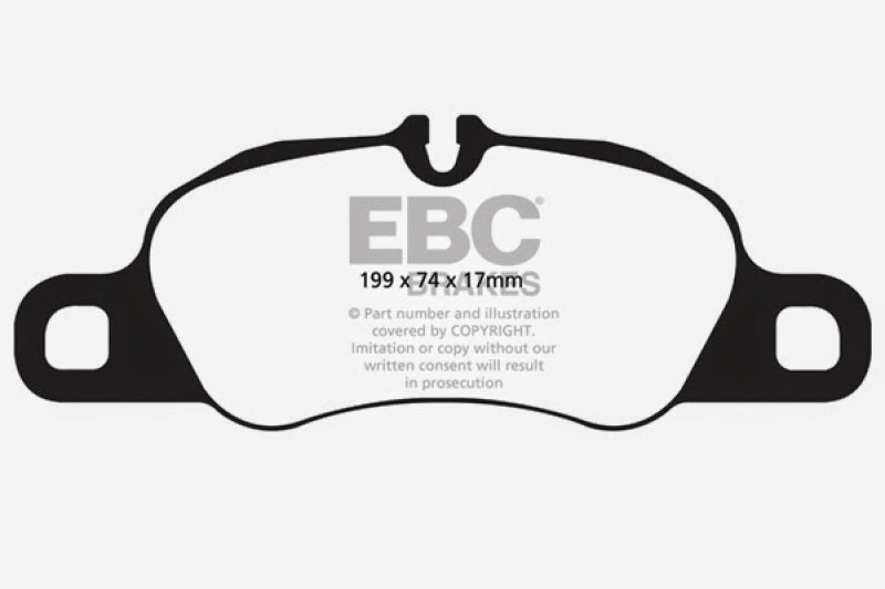 EBC DP52057NDX 12-16 Porsche Boxster 2.7L (Cast Iron Rotors Only) Bluestuff Front Brake Pads