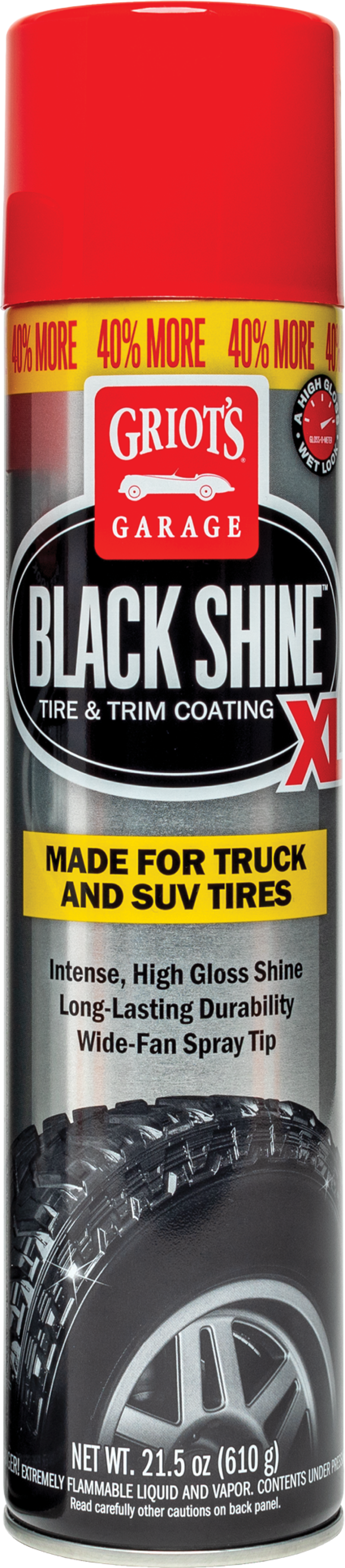 Griots Garage 10850 Black Shine Tire and Trim Coating XL - 21.5oz (Aerosol)