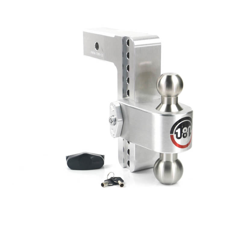 Weigh Safe LTB8-2.5 180 Hitch 8in Drop Hitch & 2.5in Shank (10K/18.5K GTWR) - Aluminum