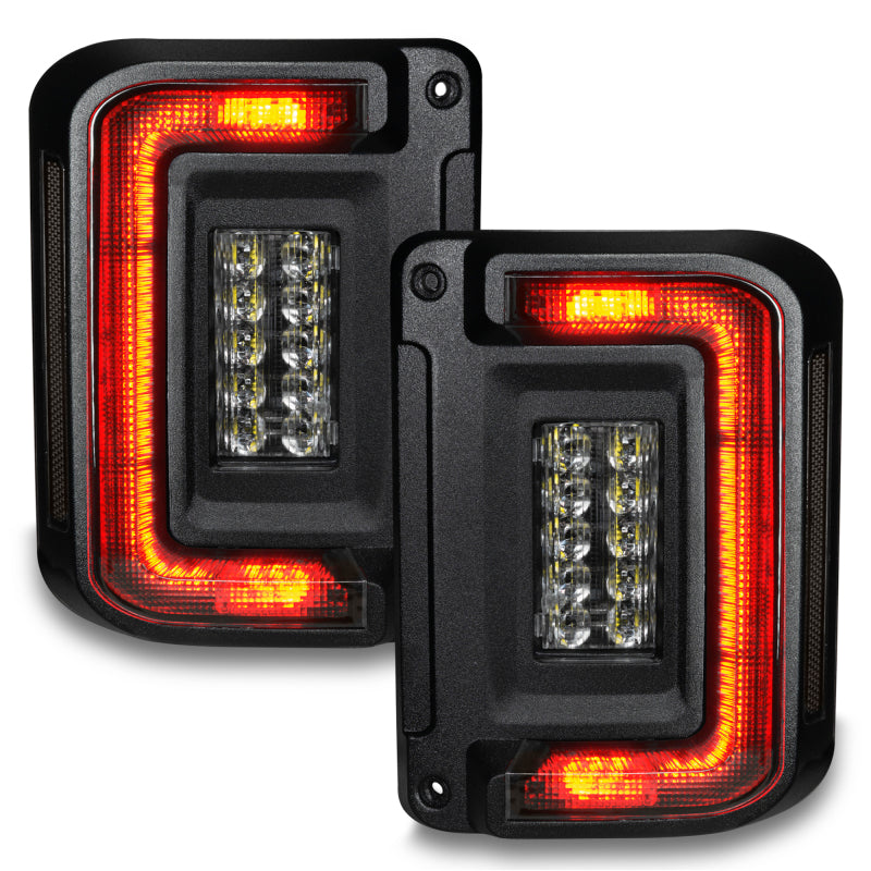 ORACLE Lighting 5891-504-T Oracle 07-17 Jeep Wrangler JK Flush Mount LED Tail Lights - Tinted SEE WARRANTY
