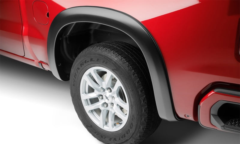 Bushwacker 40930-02 19-21 Chevrolet Silverado 1500 OE-Style 4PC Fender Flares Black Smooth