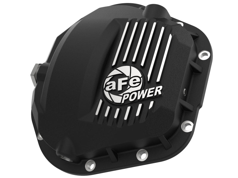 aFe 46-71100B Pro Series Dana 60 Front Differential Cover Black w/ Machined Fins 17-20 Ford Trucks (Dana 60)