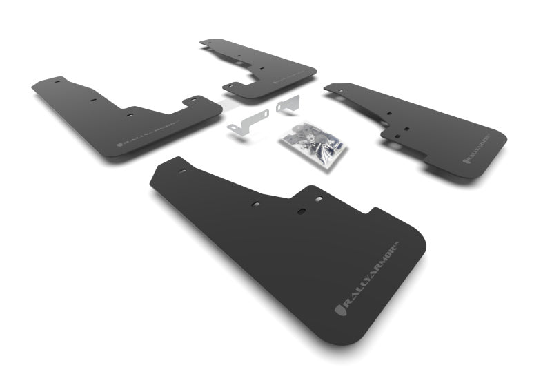 Rally Armor MF55-UR-BLK/GRY 16-25 Dodge Durango GT/Hellcat/RT/SRT 392/SXT Black UR Mud Flap Grey Logo
