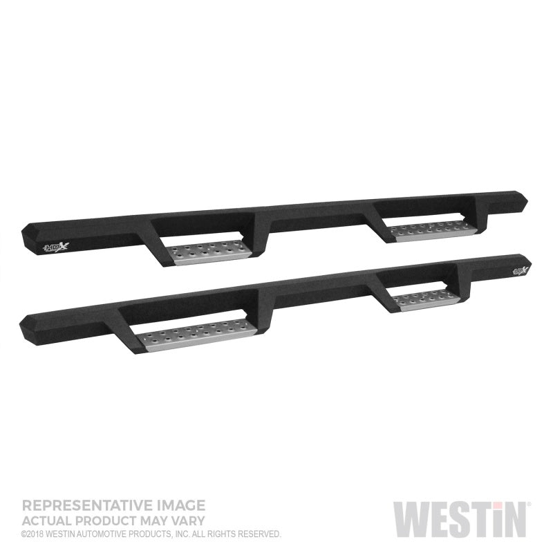 Westin 56-141352 2019 Chevrolet Silverado/Sierra 1500 Crew Cab Drop Nerf Step Bars - Textured Black
