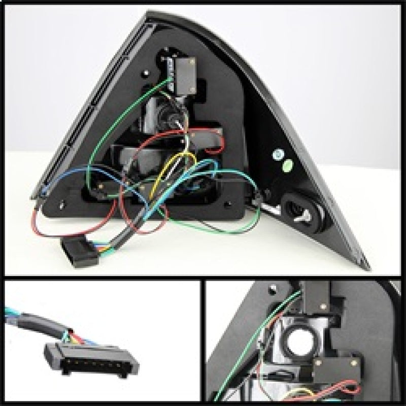 SPYDER 5069986 Spyder Mercedes Benz W203 C-CLASS 05-07 4DR Sedan LED Tail Lights Smoke ALT-YD-MBZC05-LED-SM