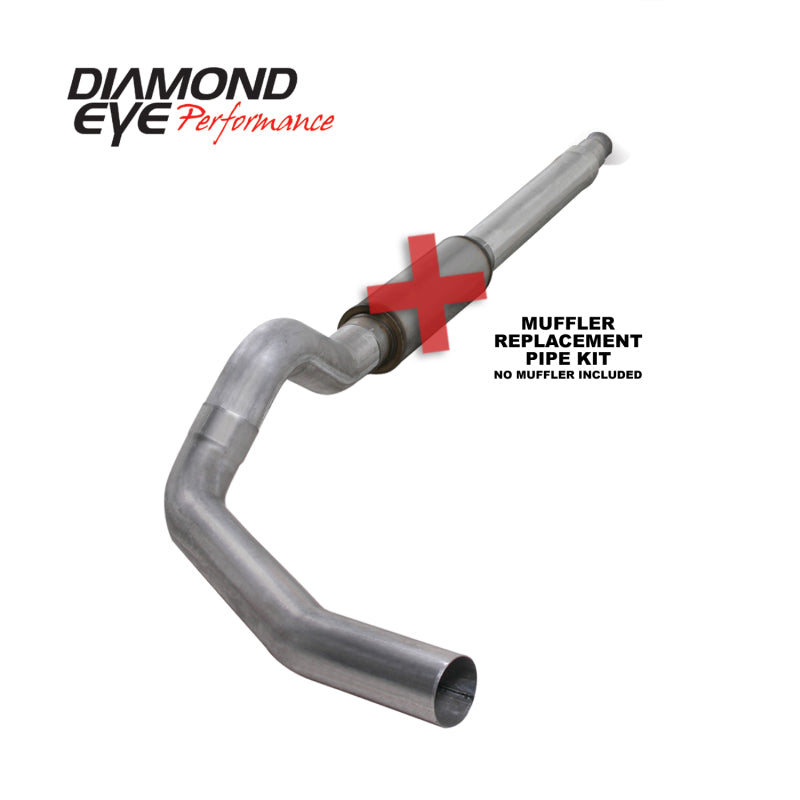 Diamond Eye Performance K5316A-RP Diamond Eye KIT 5in CB MFLR RPLCMENT PIPE SGL AL: 94-97 FORD 7.3L F250/F350 PWRSTROKE