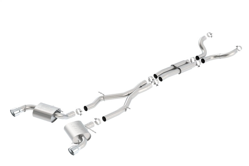 Borla 140690 16-17 Chevy Camaro SS 6.2L ATAK Catback Single Split Rear Exit Exhaust w/Single Tips