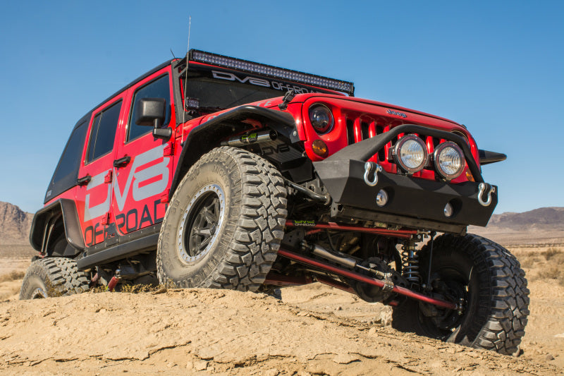 DV8 Offroad FENDB-02 07-18 Jeep Wrangler JK Front & Rear Flat Tube Fenders