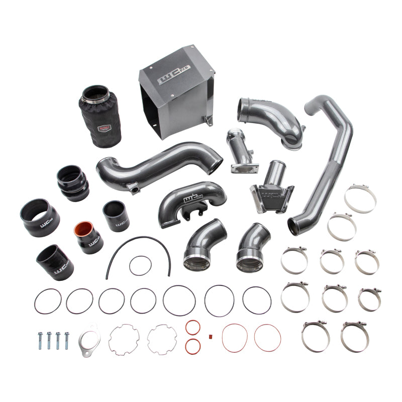 Wehrli WCF100437-GRY 06-07 Chevrolet 6.6L Duramax LBZ Stage 2 High Flow Bundle Kit - WCFab Grey