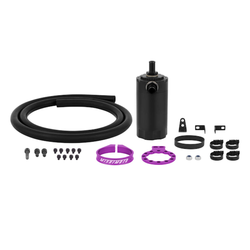 Mishimoto MMBCC-UNI-PR Universal Baffled Oil Catch Can - Purple